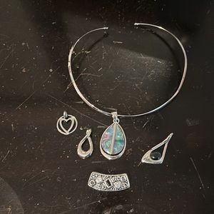 Lia Sophia necklace with interchangeable pendants.